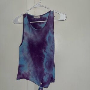 Ginger G Tie-Dye Tank Top in Purple and Blue